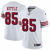 Nike Men & Women & Youth 49ers 85 George Kittle White Color Rush Vapor Untouchable Limited Jersey,baseball caps,new era cap wholesale,wholesale hats